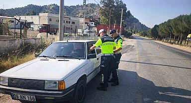 Köşk'te 201 araç sorgulandı