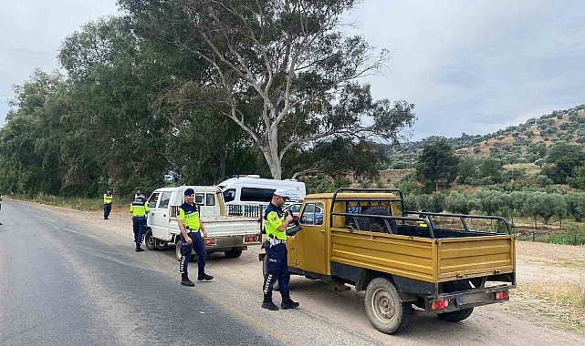 Köşk'te 'şok' trafik uygulaması: 12 sürücü cezadan kaçamadı