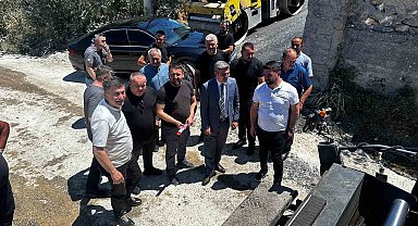 Köylerde sıcak asfalt çalışmaları sürüyor