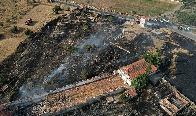 Kula'da aynı anda iki farklı bölgede yangın