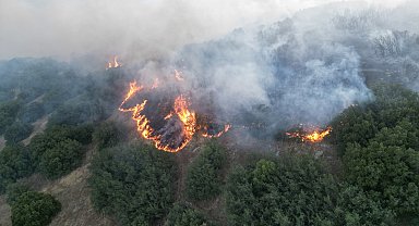 Kula'da makilik alanda çıkan yangın kontrol altına alındı
