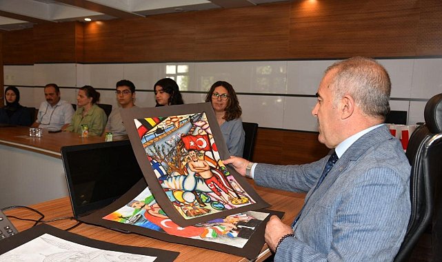 Kurtdereli Mehmet Pehlivan resim yarışmasında ödüller sahiplerini buldu