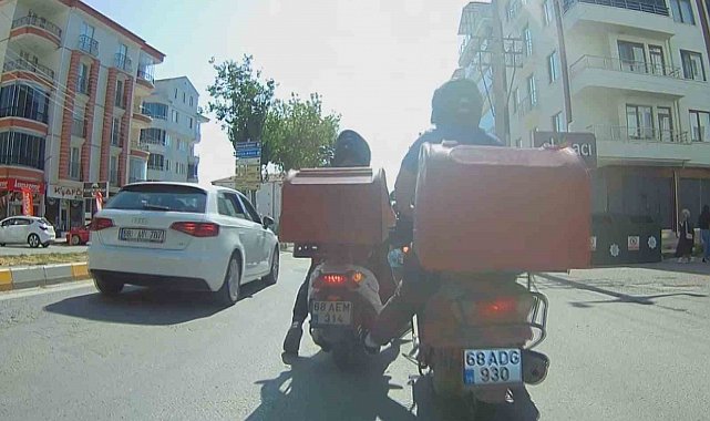 Kuryelerin tehlikeli yolculuğu yürekleri ağza getirdi