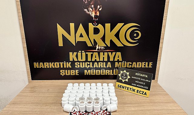 Kütahya'da uyuşturucu hap operasyonu