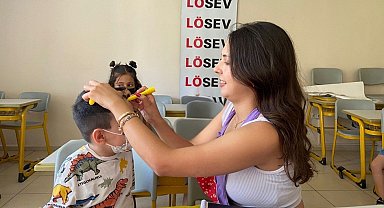 Lösemili çocuklara moral etkinliği