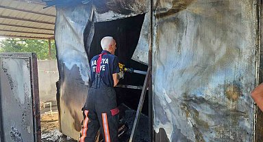 Malatya'da konteyner yangını