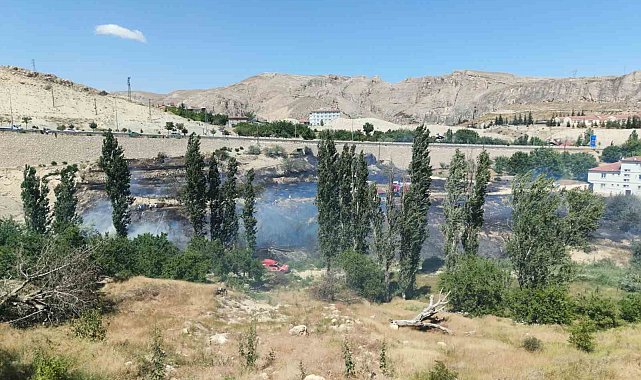 Malatya'da ot yangını