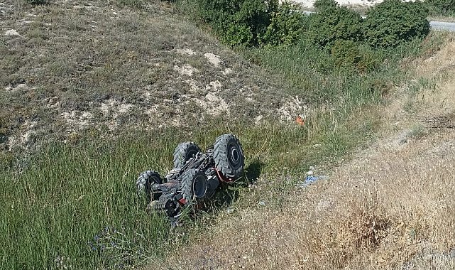 Malatya'da traktör şarampole yuvarlandı: 1 ölü