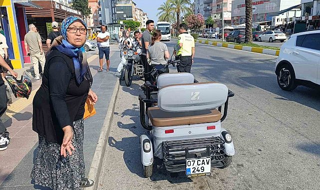 Manavgat'ta motosiklet kazası: 1 yaralı