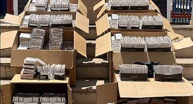 Manisa'da 59 bin doldurulmuş makaron ele geçirildi