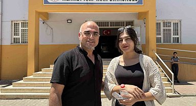Mardin'de çiftçi baba, kızına destek için YKS sınavına kızı ile girdi