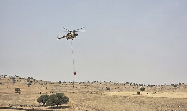 Mardin'de soğutma çalışmaları sırasında çıkan yangın kontrol altına alındı