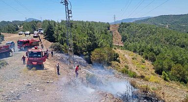 Marmaris'teki orman yangını büyümeden söndürüldü