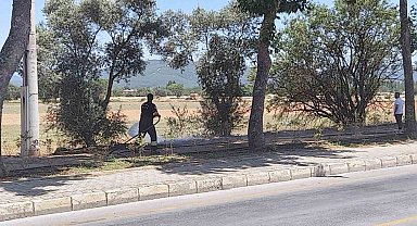 Menteşe'de yangın büyümeden söndürüldü