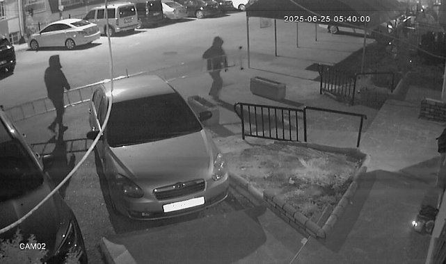 Merdivenle girip evi soydular, kısa sürede yakalandılar