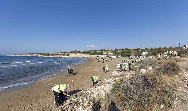 Mersin'de Çevre Haftası'nda anlamlı temizlik etkinliği