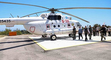 Mersin'de orman yangınlarına karşı 5 helikopter ile 407 araçlı ekip teyakkuzda