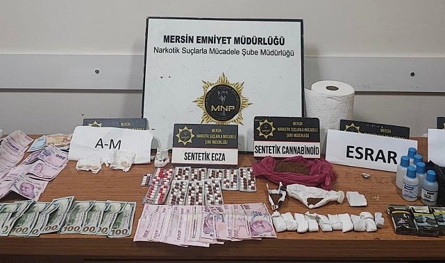 Mersin'de uyuşturucu ile mücadele: 35 şüpheli tutuklandı
