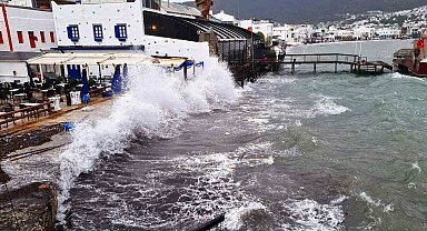 Meteorolojiden Bodrum-Marmaris arası denizde fırtına uyarısı