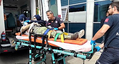 Minareden düşen işçi ağır yaralandı