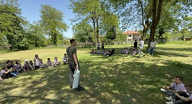 Minik öğrencilerin kamp sevgisi