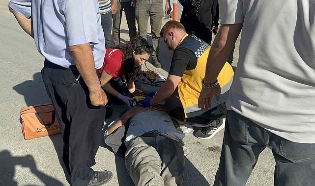 Motosiklet devrildi: 1 yaralı