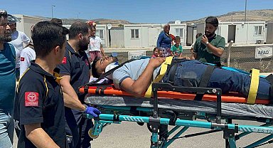 Motosiklet devrildi: 1 yaralı