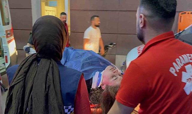 Motosiklet devrildi: 1 yaralı