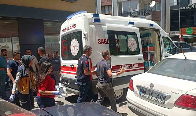 Motosiklet sürücüsünün öfkesi hastanelik etti