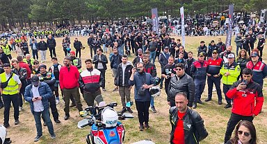 Motosiklet tutkunları Kütahya'da buluştu