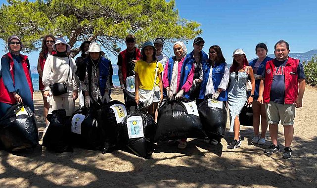 Muğla'da gönüllü gençlerden ekolojik sistemde farkındalık