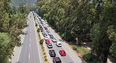 Muğla'ya bayram tatilinde 246 bin 582 araç giriş yaptı