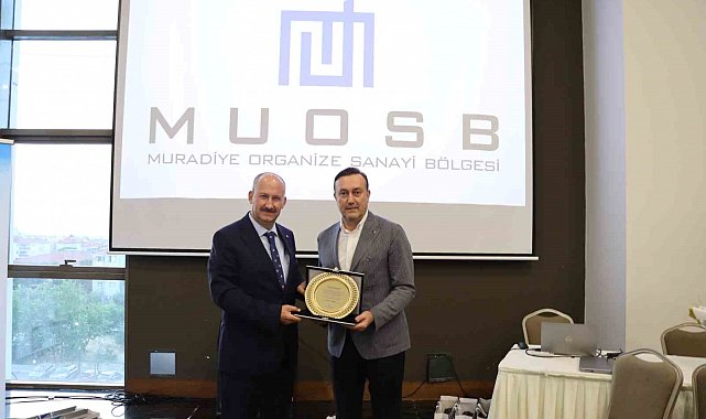 Muradiye OSB'den Yunusemre Kaymakamı Atilla Kantay'a veda yemeği