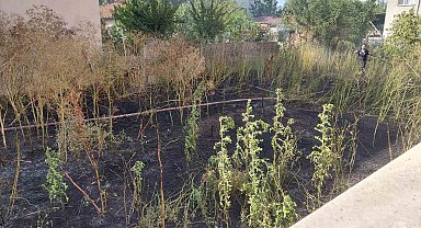 Muratlı'da boş arsada yangın paniği