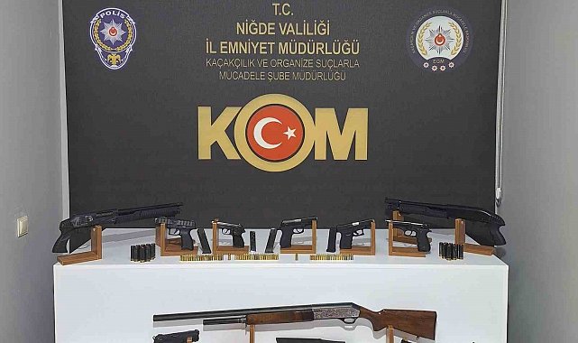 Niğde'de ruhsatsız silah operasyonu: 16 şüpheli gözaltında