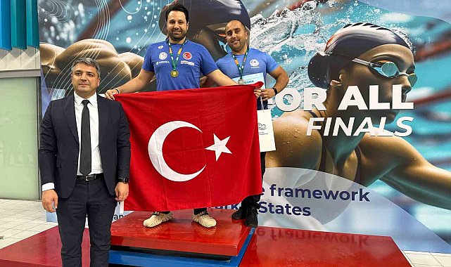 Niğdeli sporcu Ahmet Eskalen Bakü'den altın madalya ile döndü