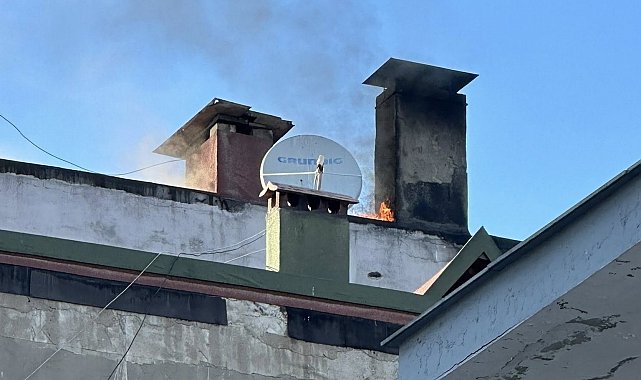 Ordu'da çatı yangını paniğe neden oldu