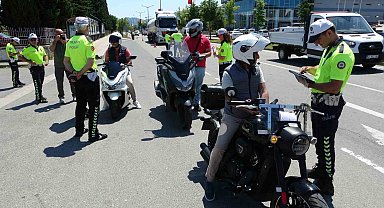 Ordu'da dron destekli trafik denetimi