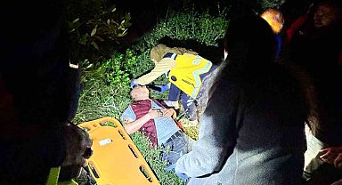 Ormanlık alanda kaybolan genç yarı baygın halde bulundu