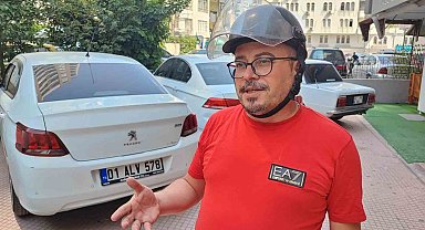 Otomobil sürücüsüne 'kask' cezası şoku