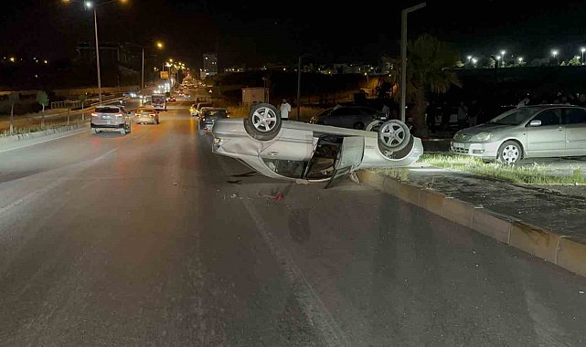 Otomobil takla attı: 2 yaralı