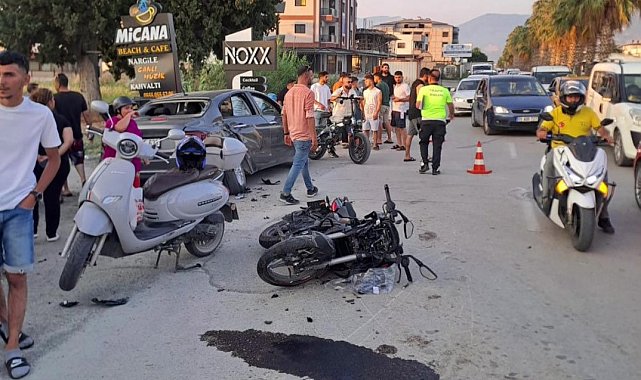 Otomobile ok gibi saplanan motosikletteki 1 kişi öldü, 1 kişi yaralandı
