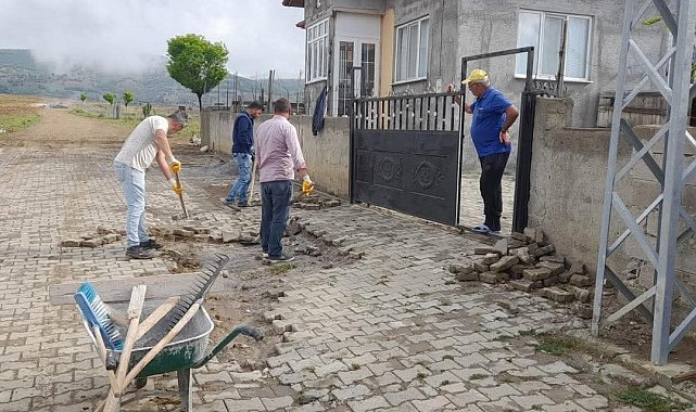 Özükavak Belediyesi çevre düzenleme çalışmalarını sürdürüyor