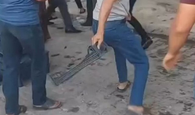 Pazarda alışveriş kavgası meydan savaşına döndü