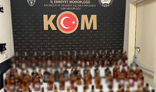 Polisten bağ evine sahte bandrollü alkol baskını