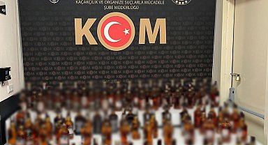 Polisten bağ evine sahte bandrollü alkol baskını