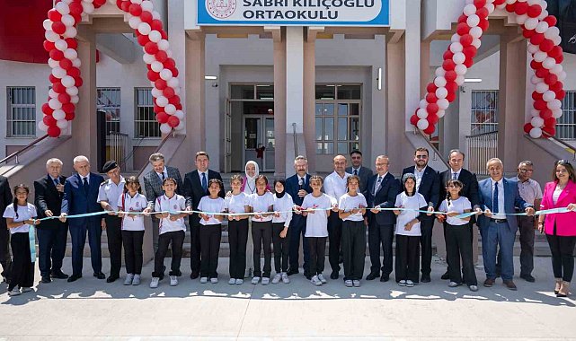 Sabri Kılıçoğlu Ortaokulu ve Süleyman Şah Anadolu Lisesi'nin açılış töreni yapıldı