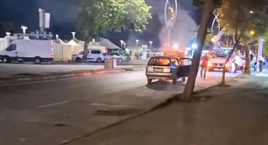 Sakarya'da otomobil alevlere teslim oldu