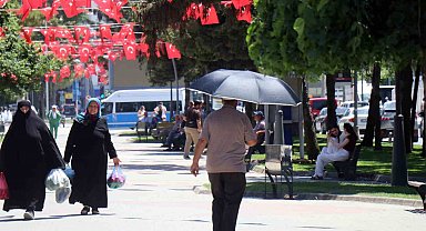 Sakarya'da sıcak hava bunalttı: Gölgelere kaçış başladı