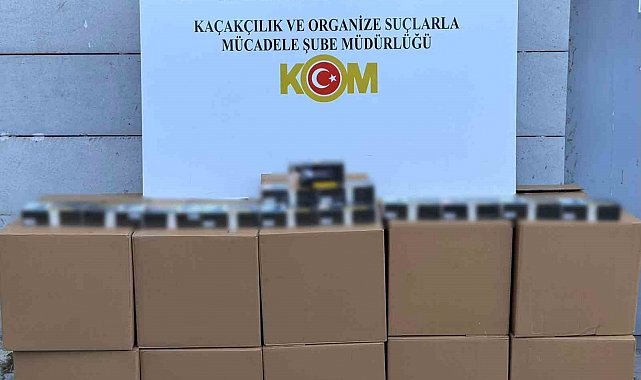 Samsun'da 200 bin adet kaçak makaron ele geçirildi